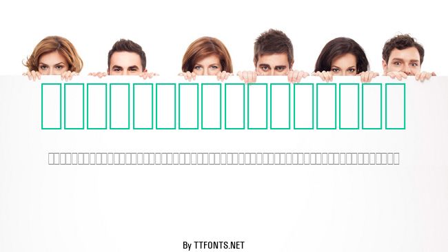 Bar Display Font example