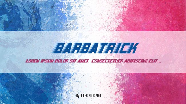 Barbatrick example