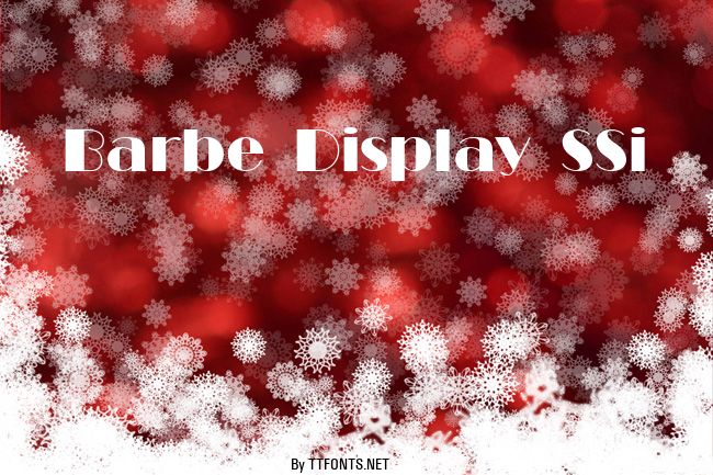 Barbe Display SSi example