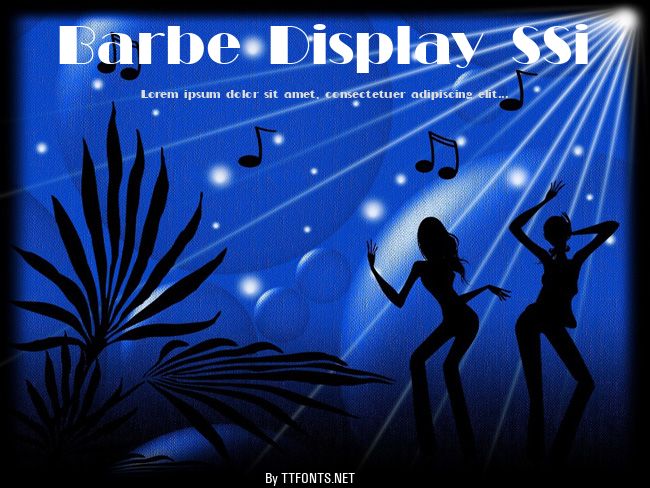 Barbe Display SSi example