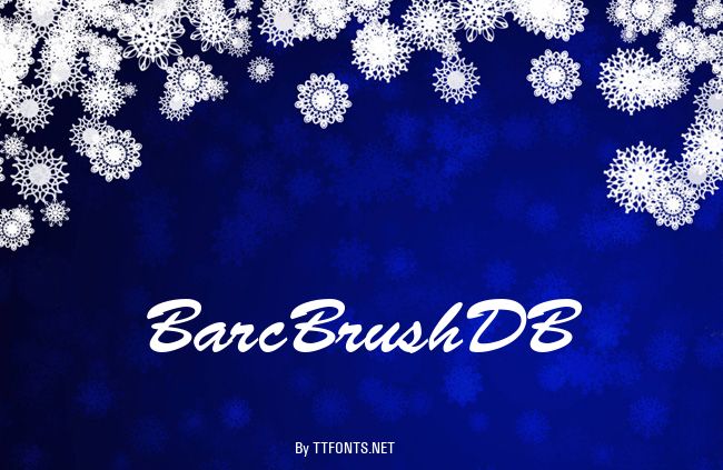 BarcBrushDB example