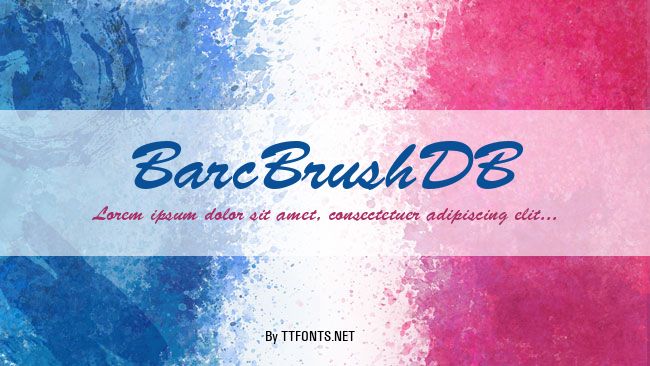 BarcBrushDB example