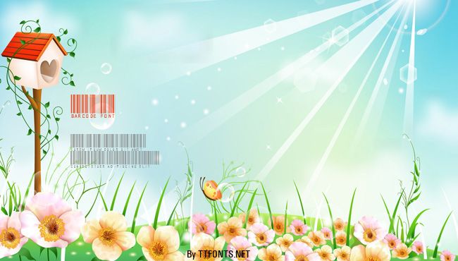 barcode font example