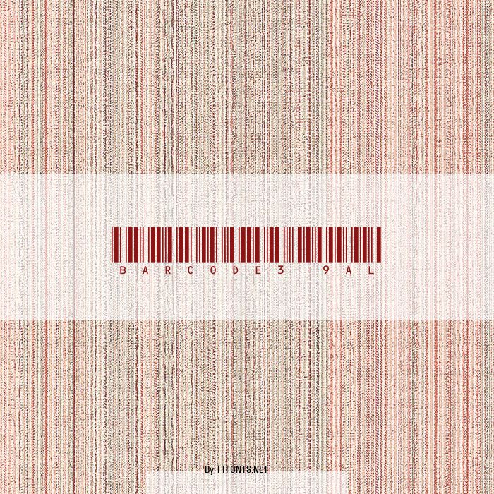 Barcode3_9AL example