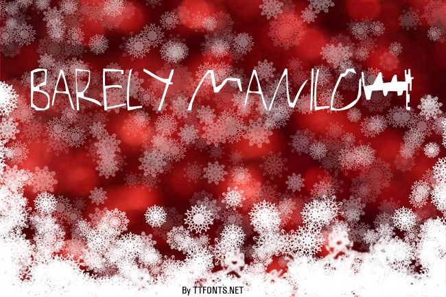 Barely Manilow example