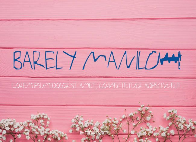 Barely Manilow example