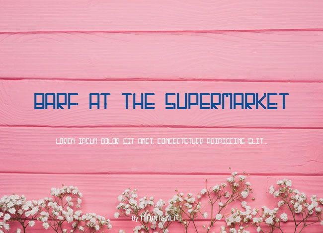 Barf At The Supermarket example