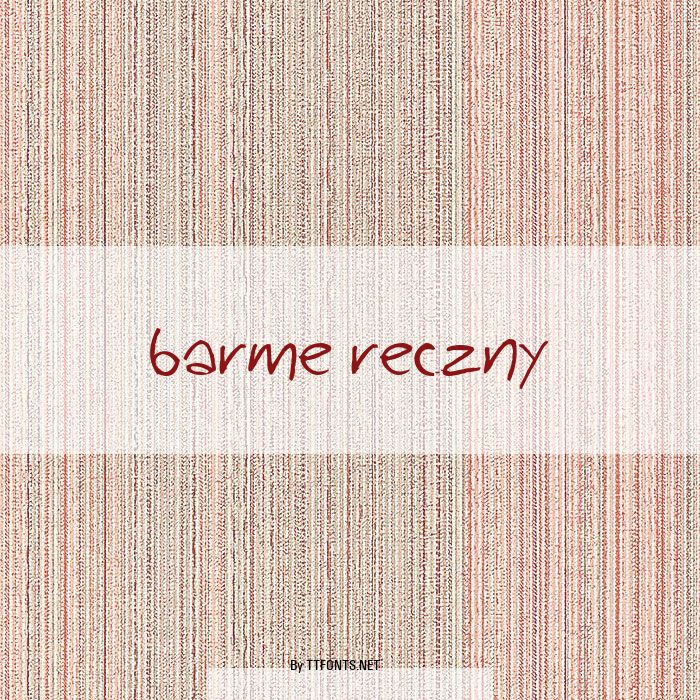 barme reczny example
