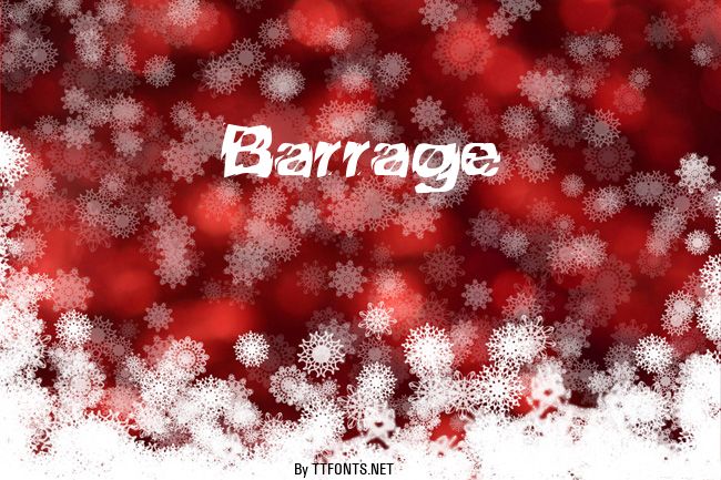 Barrage example