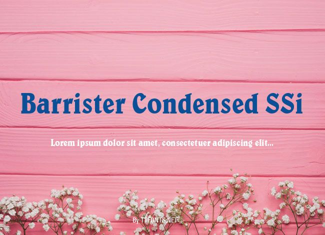 Barrister Condensed SSi example