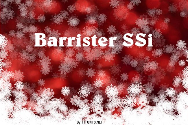 Barrister SSi example