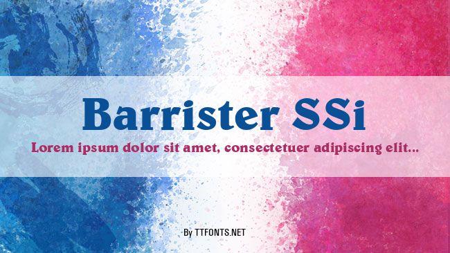 Barrister SSi example