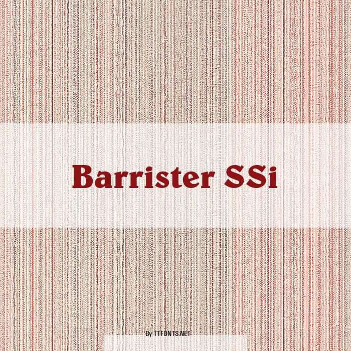 Barrister SSi example