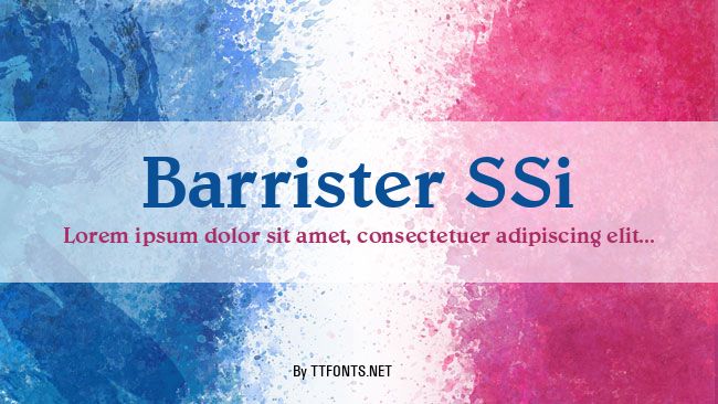 Barrister SSi example