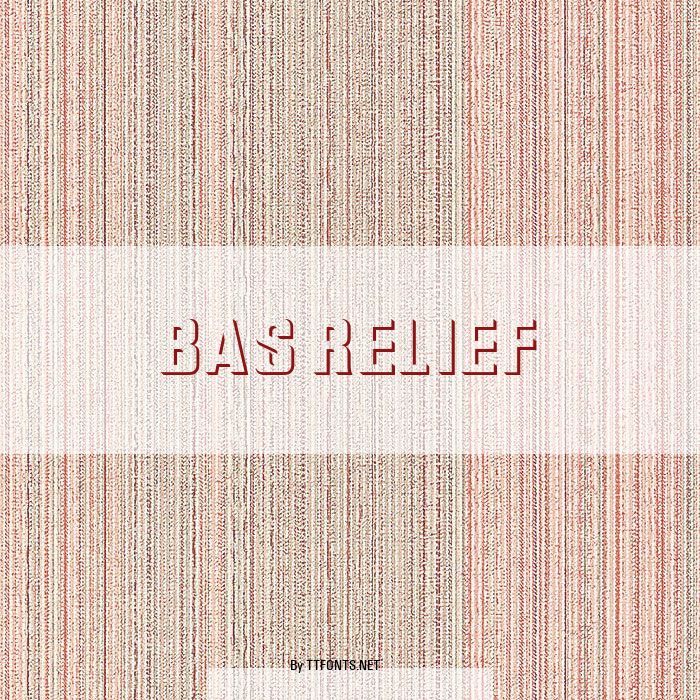 Bas Relief example