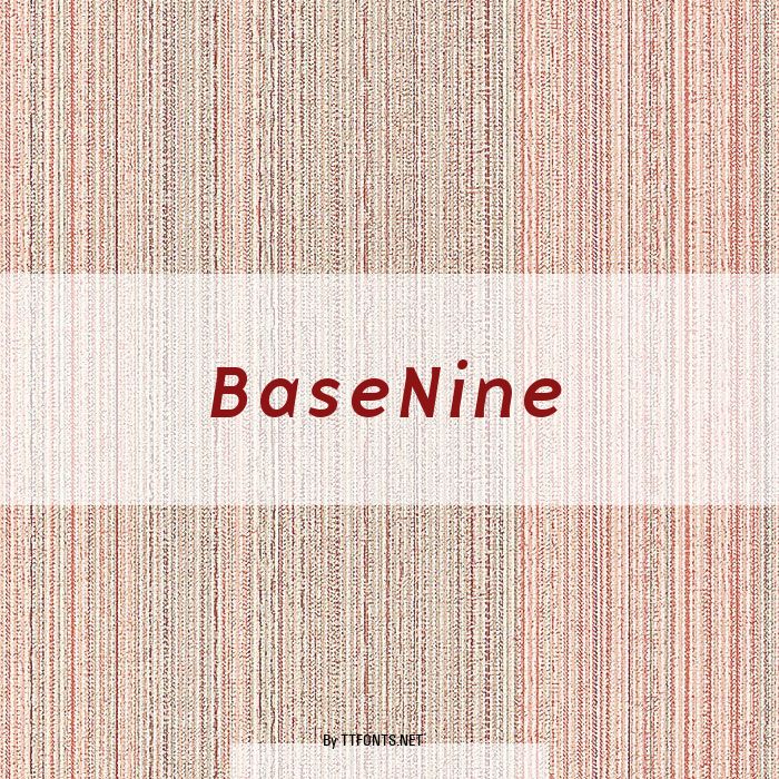 BaseNine example