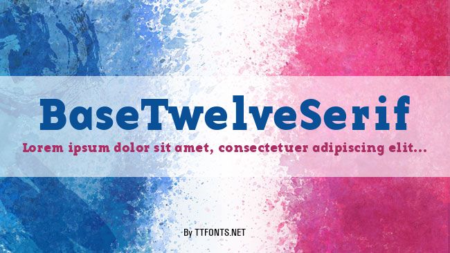 BaseTwelveSerif example