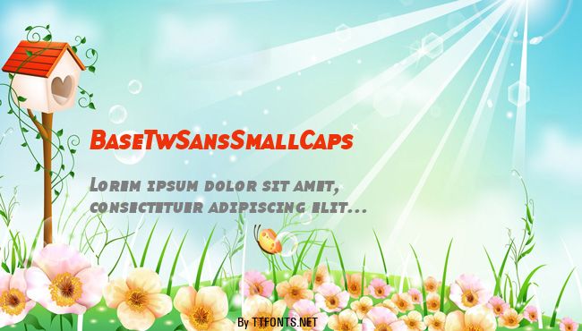 BaseTwSansSmallCaps example