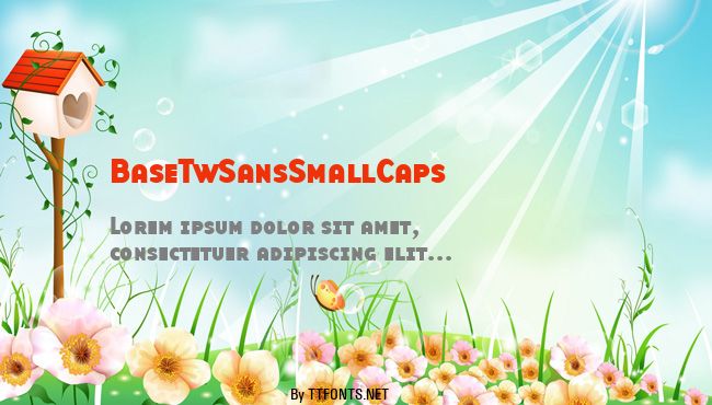 BaseTwSansSmallCaps example