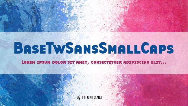 BaseTwSansSmallCaps example