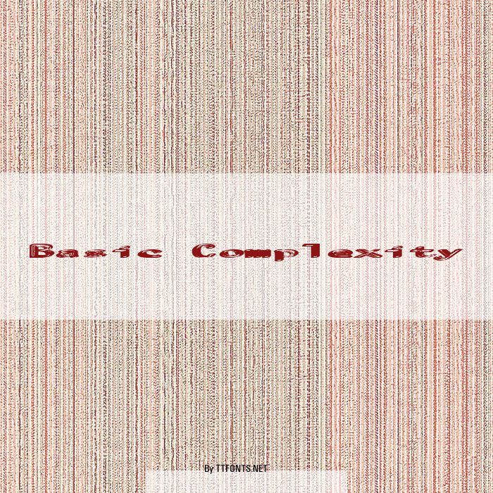 Basic Complexity example