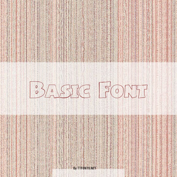 Basic Font example