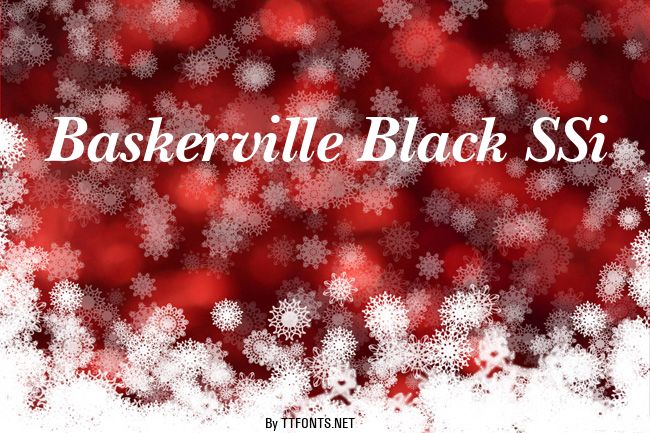 Baskerville Black SSi example