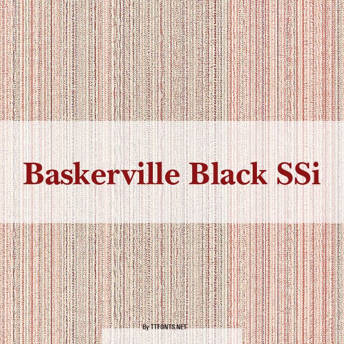 Baskerville Black SSi example