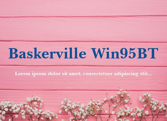Baskerville Win95BT example