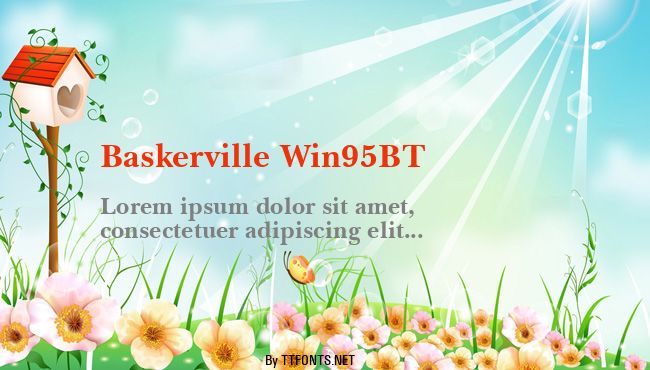 Baskerville Win95BT example