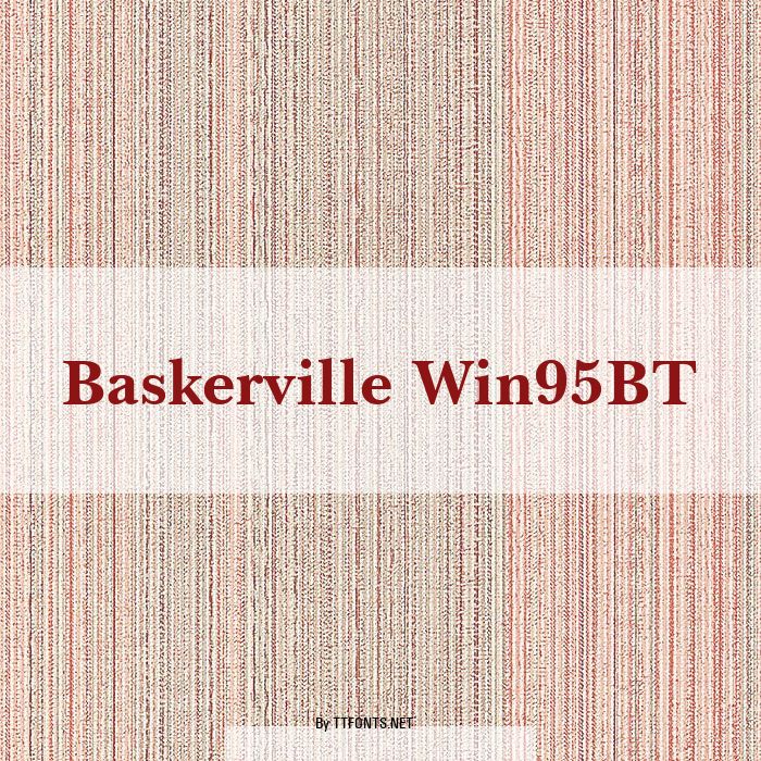 Baskerville Win95BT example