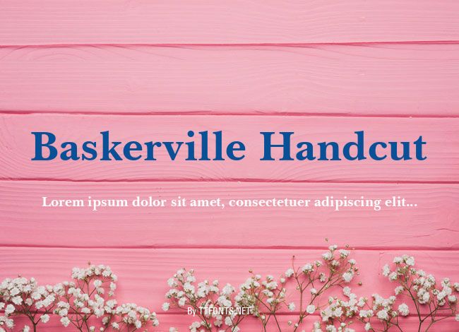 Baskerville Handcut example