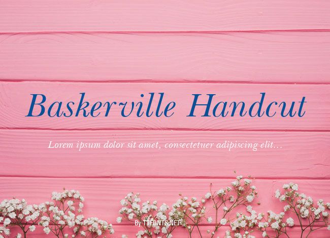 Baskerville Handcut example