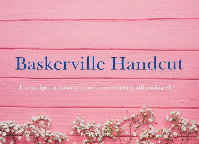 Baskerville Handcut example