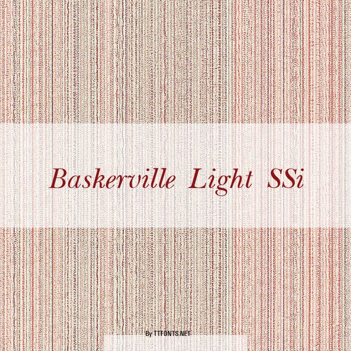 Baskerville Light SSi example