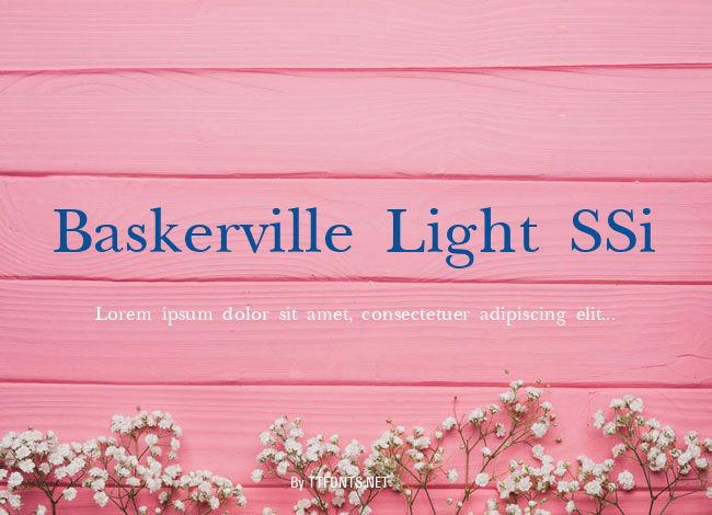 Baskerville Light SSi example