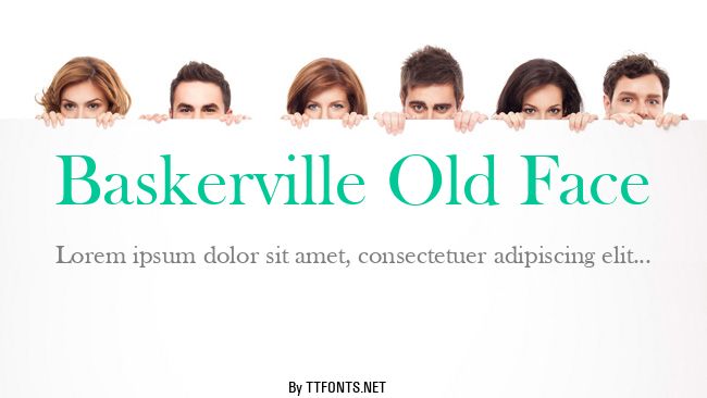 Baskerville Old Face example