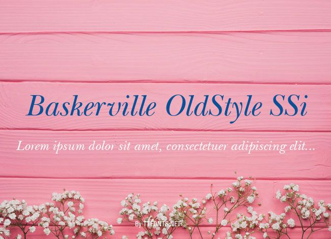 Baskerville OldStyle SSi example