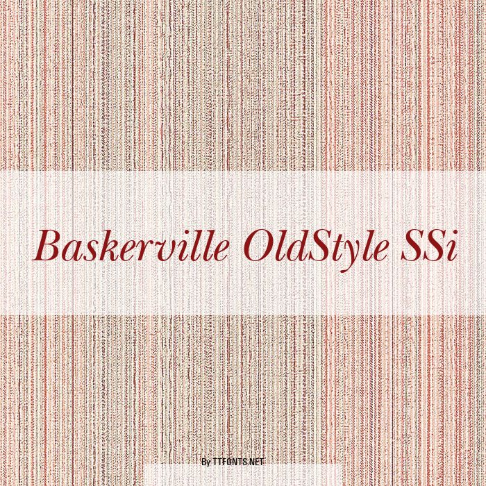 Baskerville OldStyle SSi example
