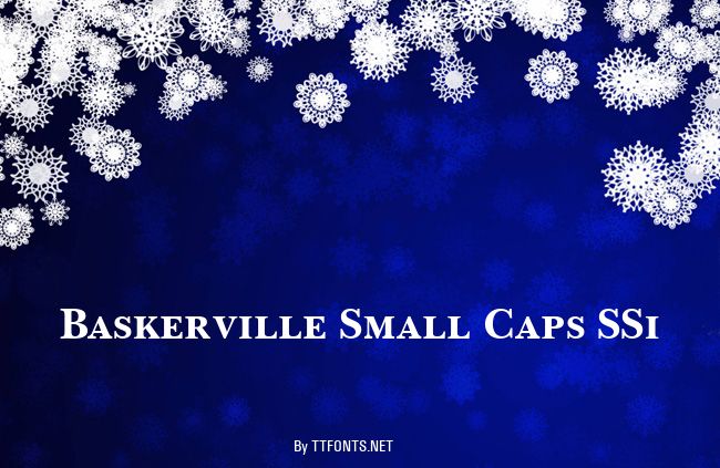 Baskerville Small Caps SSi example