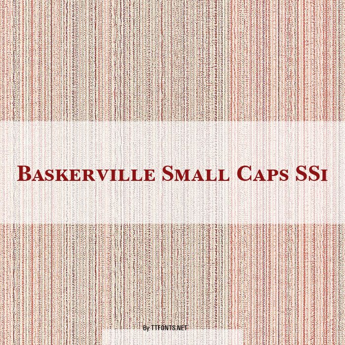 Baskerville Small Caps SSi example