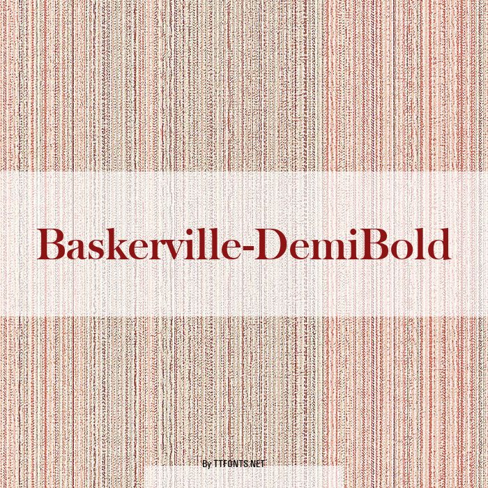 Baskerville-DemiBold example