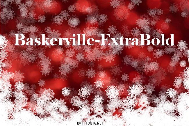 Baskerville-ExtraBold example