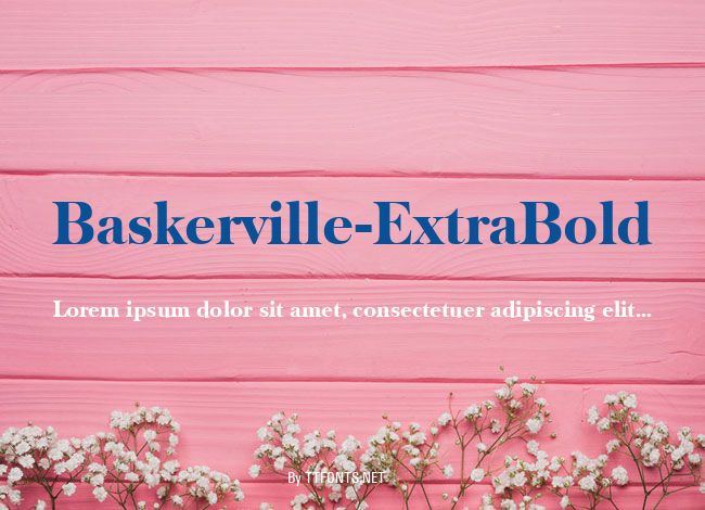 Baskerville-ExtraBold example