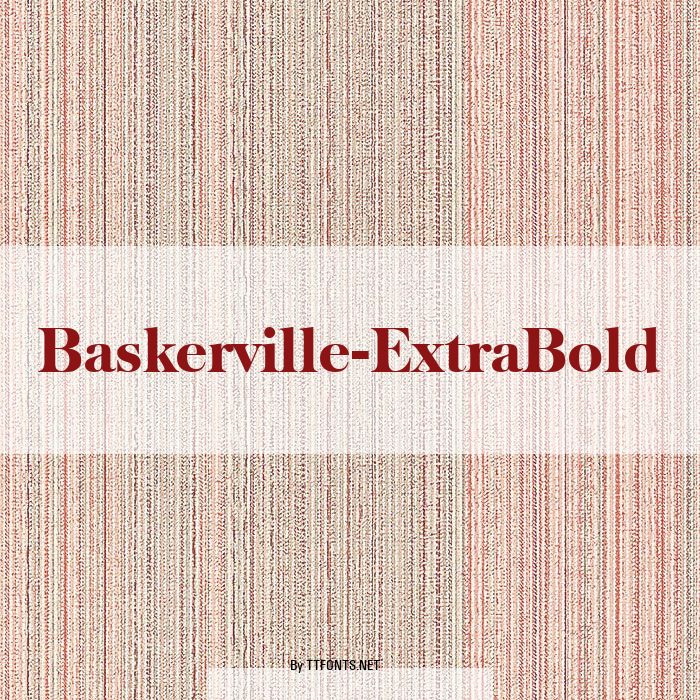 Baskerville-ExtraBold example