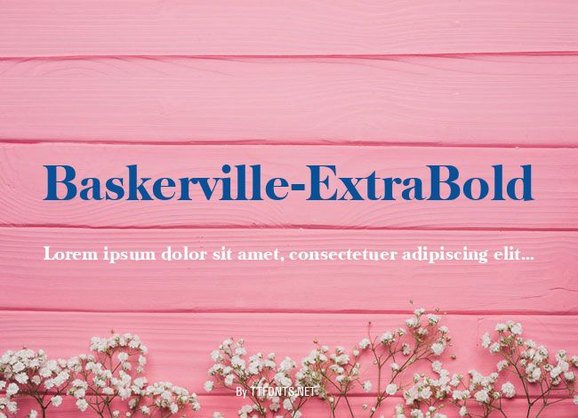 Baskerville-ExtraBold example