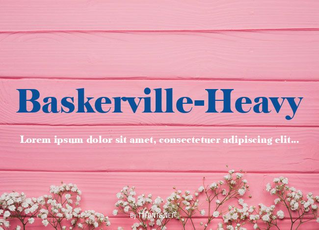 Baskerville-Heavy example