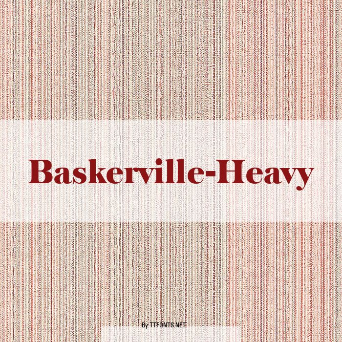 Baskerville-Heavy example
