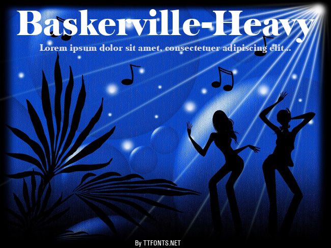 Baskerville-Heavy example