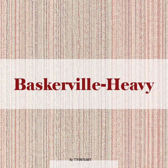 Baskerville-Heavy example